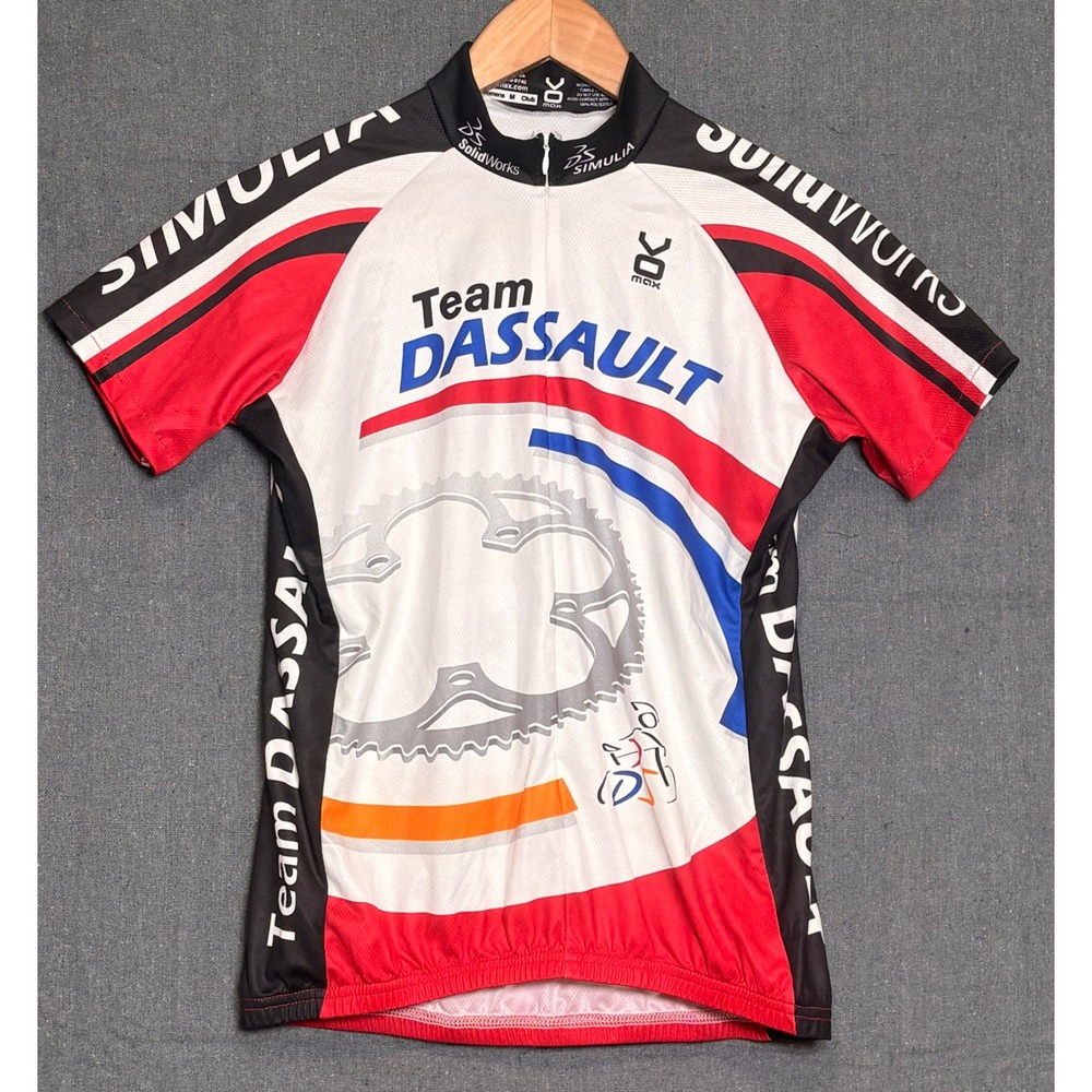 Vomax Team Dassault Womens Cycling Jersey‎ Medium M White Red NVIDIA SolidWorks